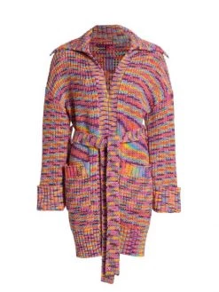 STAUD Marigold Melange Belted Cardigan Dusk -STAUD popular shop unnamed file 1019