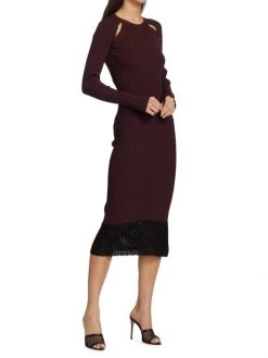 STAUD Mulholland Midi Dress -STAUD popular shop unnamed file 1036