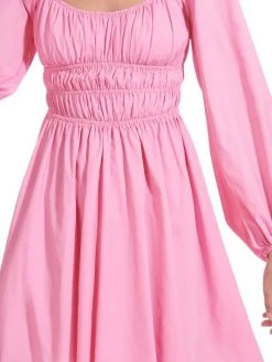 STAUD Bow Fit-&-Flare Mini Dress -STAUD popular shop unnamed file 1050