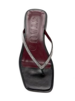 STAUD Tati Rhinestone Thong Sandals -STAUD popular shop unnamed file 1055