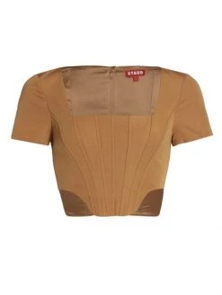 STAUD Peony Bustier Crop Top