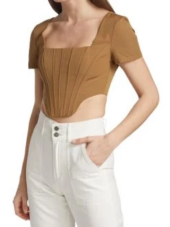 STAUD Peony Bustier Crop Top -STAUD popular shop unnamed file 1088