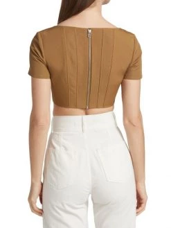 STAUD Peony Bustier Crop Top -STAUD popular shop unnamed file 1089