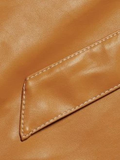 STAUD Kai Faux-Leather Halter Top -STAUD popular shop unnamed file 1101