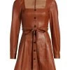 STAUD Oz Faux Leather Belted Dress -STAUD popular shop unnamed file 1161