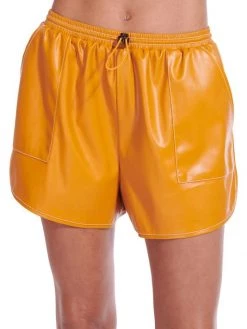 STAUD Veneto Faux Leather Shorts -STAUD popular shop unnamed file 1170