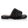 STAUD Astro Padded Vegan Leather Slides Black -STAUD popular shop unnamed file 1176