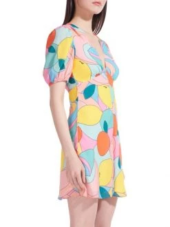 STAUD Milla Printed Mini Dress -STAUD popular shop unnamed file 1191