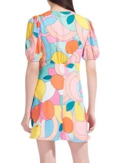 STAUD Milla Printed Mini Dress -STAUD popular shop unnamed file 1192