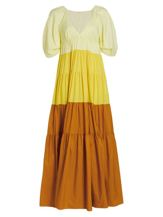 STAUD Meadow Colorblock Maxi Dress 3 STAUD Meadow Colorblock Maxi Dress