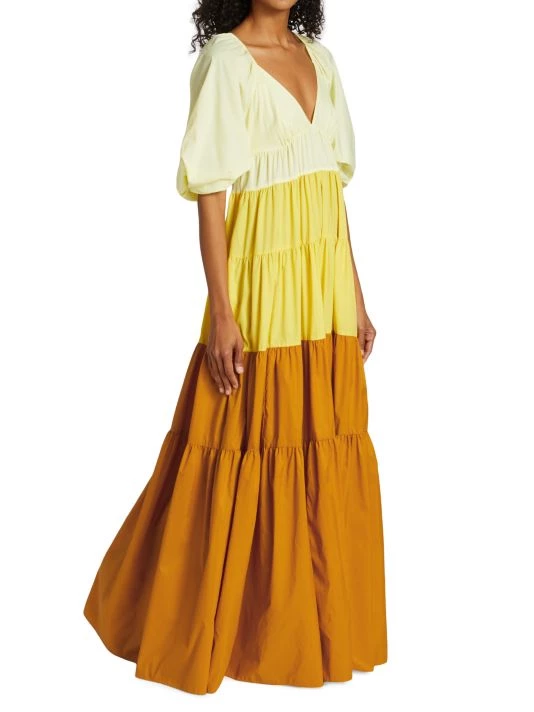STAUD Meadow Colorblock Maxi Dress 4 STAUD Meadow Colorblock Maxi Dress - Image 2