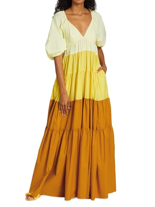 STAUD Meadow Colorblock Maxi Dress 5 STAUD Meadow Colorblock Maxi Dress - Image 3