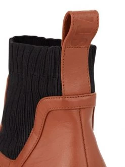 STAUD Bow Lug-Sole Leather Sock Boots Black -STAUD popular shop unnamed file 1242