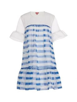 STAUD Florence Striped Shift Dress