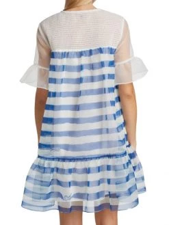 STAUD Florence Striped Shift Dress -STAUD popular shop unnamed file 1255