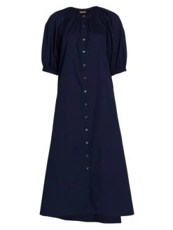 STAUD Vincent Maxi Shirtdress Navy 12 STAUD Vincent Maxi Shirtdress Navy -STAUD popular shop unnamed file 1265