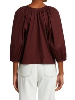 STAUD Dill Poplin Top White -STAUD popular shop unnamed file 1287