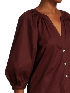 STAUD Dill Poplin Top White -STAUD popular shop unnamed file 1288