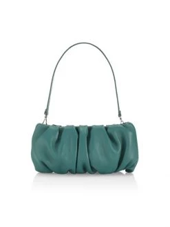 STAUD Bean Ruched Leather Shoulder Bag Spice -STAUD popular shop unnamed file 152