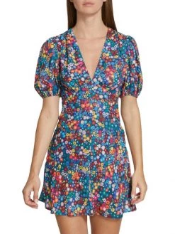 STAUD Milla Floral-Print Crepe De Chine Minidress -STAUD popular shop unnamed file 181