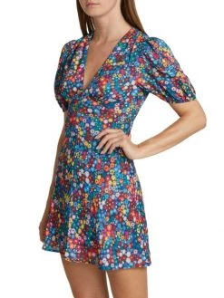 STAUD Milla Floral-Print Crepe De Chine Minidress -STAUD popular shop unnamed file 182