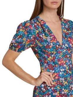 STAUD Milla Floral-Print Crepe De Chine Minidress -STAUD popular shop unnamed file 184