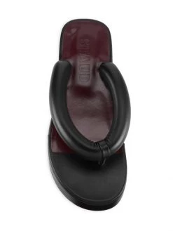 STAUD Rio Leather Platform Thong Sandals -STAUD popular shop unnamed file 193