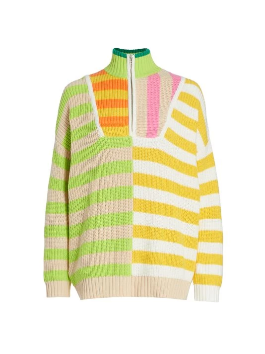 STAUD Hampton Colorblocked Sweater Cabana Stripe 5 STAUD Hampton Colorblocked Sweater Cabana Stripe - Image 3