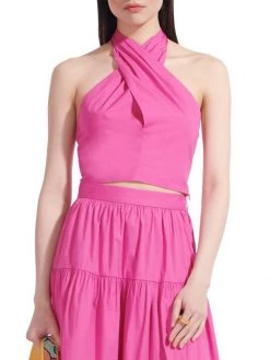 STAUD Kai Crisscross Halter Top Peony -STAUD popular shop unnamed file 22