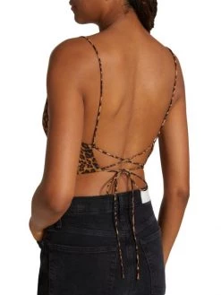 STAUD Leonie Leopard-Print Crop Top -STAUD popular shop unnamed file 222