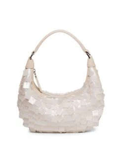 STAUD Mini Sasha Resin & Leather Shoulder Bag