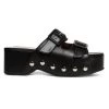 STAUD Remi Leather Platform Sandals Black -STAUD popular shop unnamed file 231