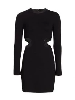 STAUD Dolce Cut-Out Minidress