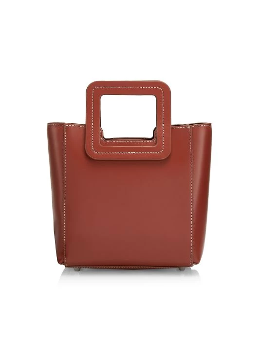 STAUD Mini Shirley Leather Tote Spice 7 STAUD Mini Shirley Leather Tote Spice - Image 5