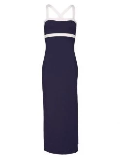 STAUD Augustine Squareneck Maxi Dress