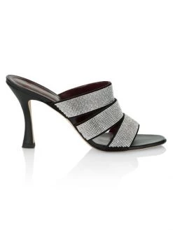 STAUD Sonny Rhinestone Sandals