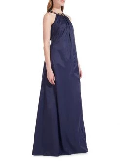 STAUD Benoit Embellished Nylon Maxi Dress -STAUD popular shop unnamed file 325