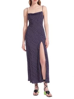 STAUD Bellamy Lace-Up-Back Maxi Dress -STAUD popular shop unnamed file 331