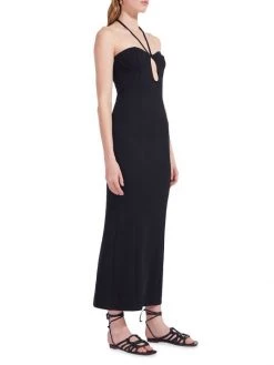 STAUD Bardot Cutout Halter Dress -STAUD popular shop unnamed file 339