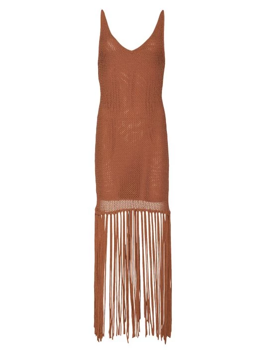 STAUD La Mer Crochet Fringe-Trim Minidress 3 STAUD La Mer Crochet Fringe-Trim Minidress