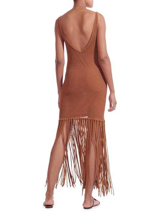 STAUD La Mer Crochet Fringe-Trim Minidress 7 STAUD La Mer Crochet Fringe-Trim Minidress - Image 5