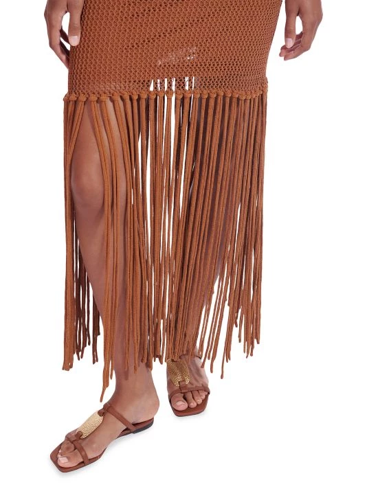 STAUD La Mer Crochet Fringe-Trim Minidress 8 STAUD La Mer Crochet Fringe-Trim Minidress - Image 6