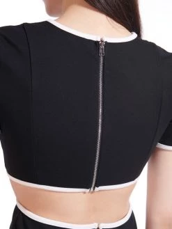 STAUD Fig Contrast-Trim Minidress -STAUD popular shop unnamed file 385