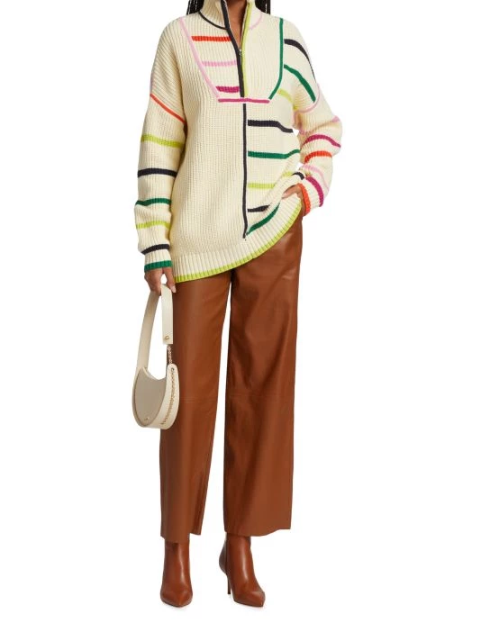 STAUD Hampton Striped Oversized Sweater 4 STAUD Hampton Striped Oversized Sweater - Image 2
