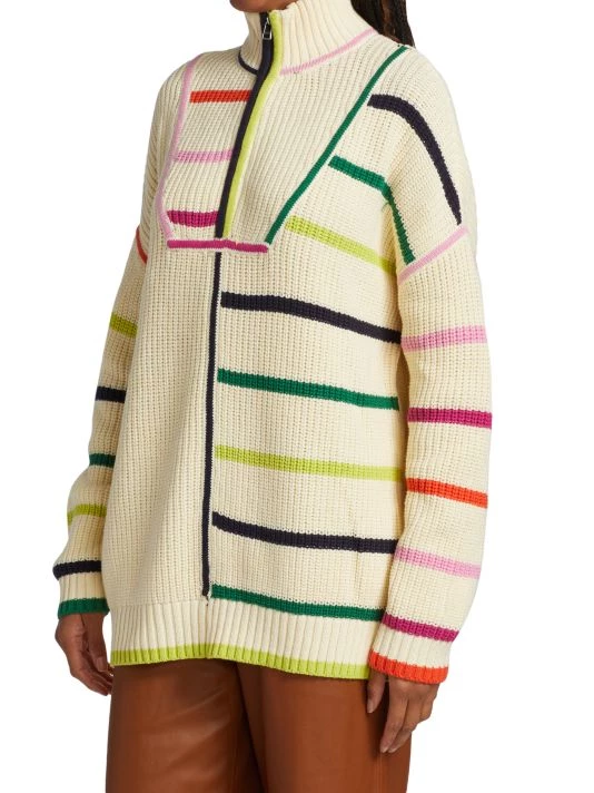 STAUD Hampton Striped Oversized Sweater 6 STAUD Hampton Striped Oversized Sweater - Image 4