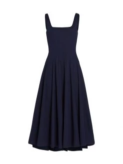 STAUD Wells Poplin Midi-Dress Rosebud 24 STAUD Wells Poplin Midi-Dress Rosebud -STAUD popular shop unnamed file 41