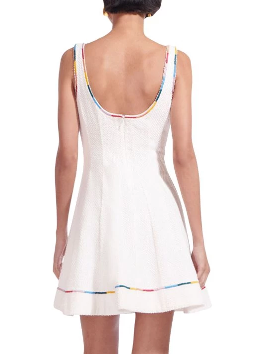 STAUD Wells Embroidered Minidress 6 STAUD Wells Embroidered Minidress - Image 4