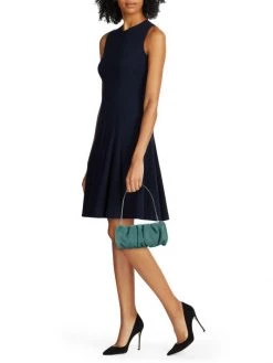 STAUD Bean Ruched Leather Shoulder Bag Cream -STAUD popular shop unnamed file 444