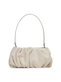 STAUD Bean Ruched Leather Shoulder Bag Cream -STAUD popular shop unnamed file 449
