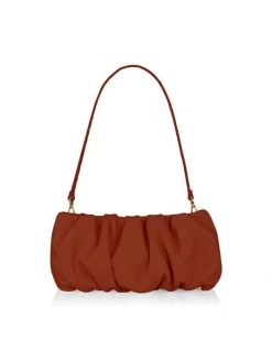 STAUD Bean Ruched Leather Shoulder Bag Cream -STAUD popular shop unnamed file 454